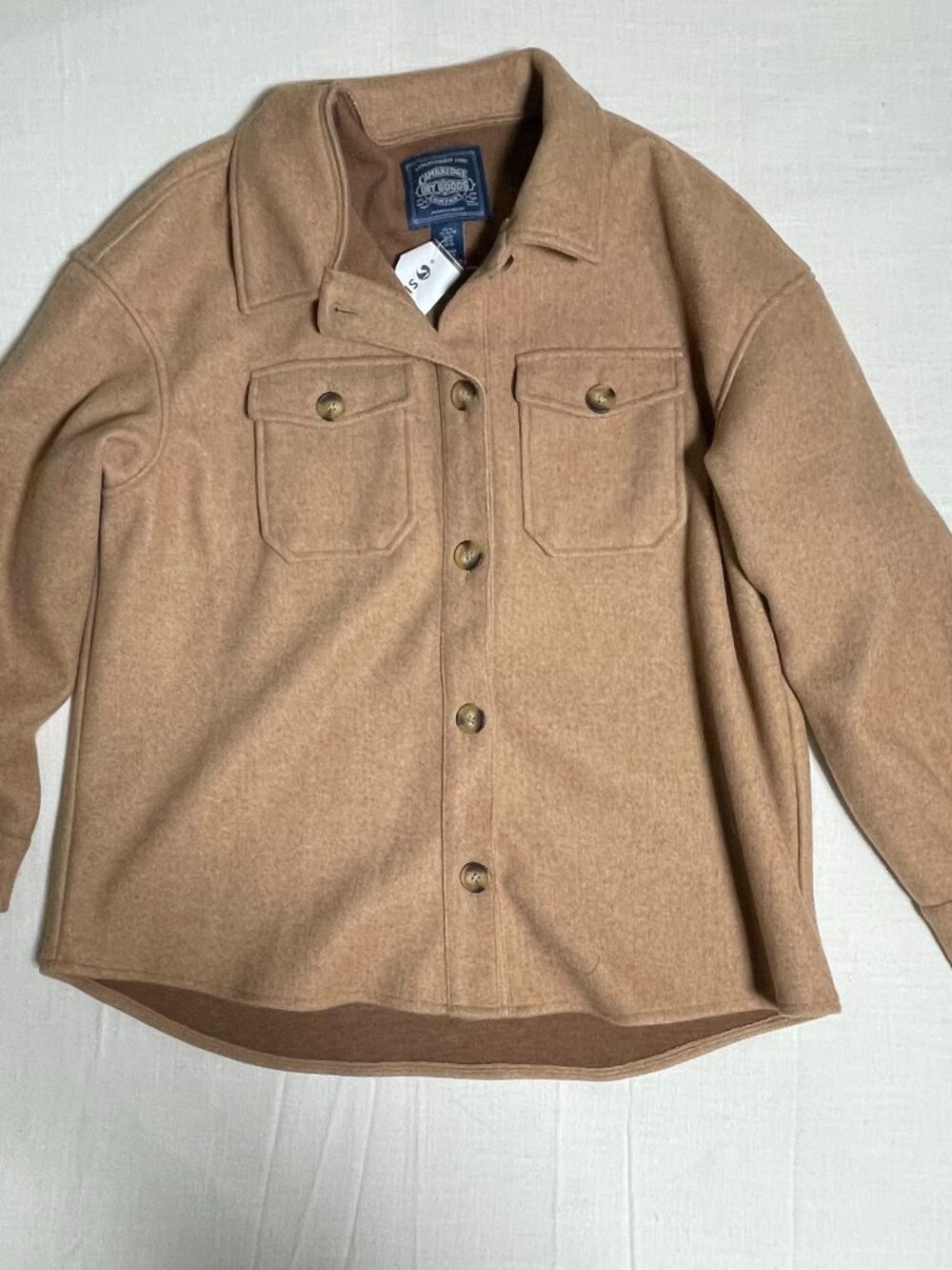 Womens Cambridge Dry Goods Brown Button Down Shirt (Size XL) NWT